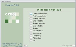 OPRS Room Schedule