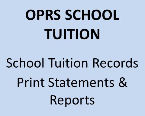 OPRS School Tuition